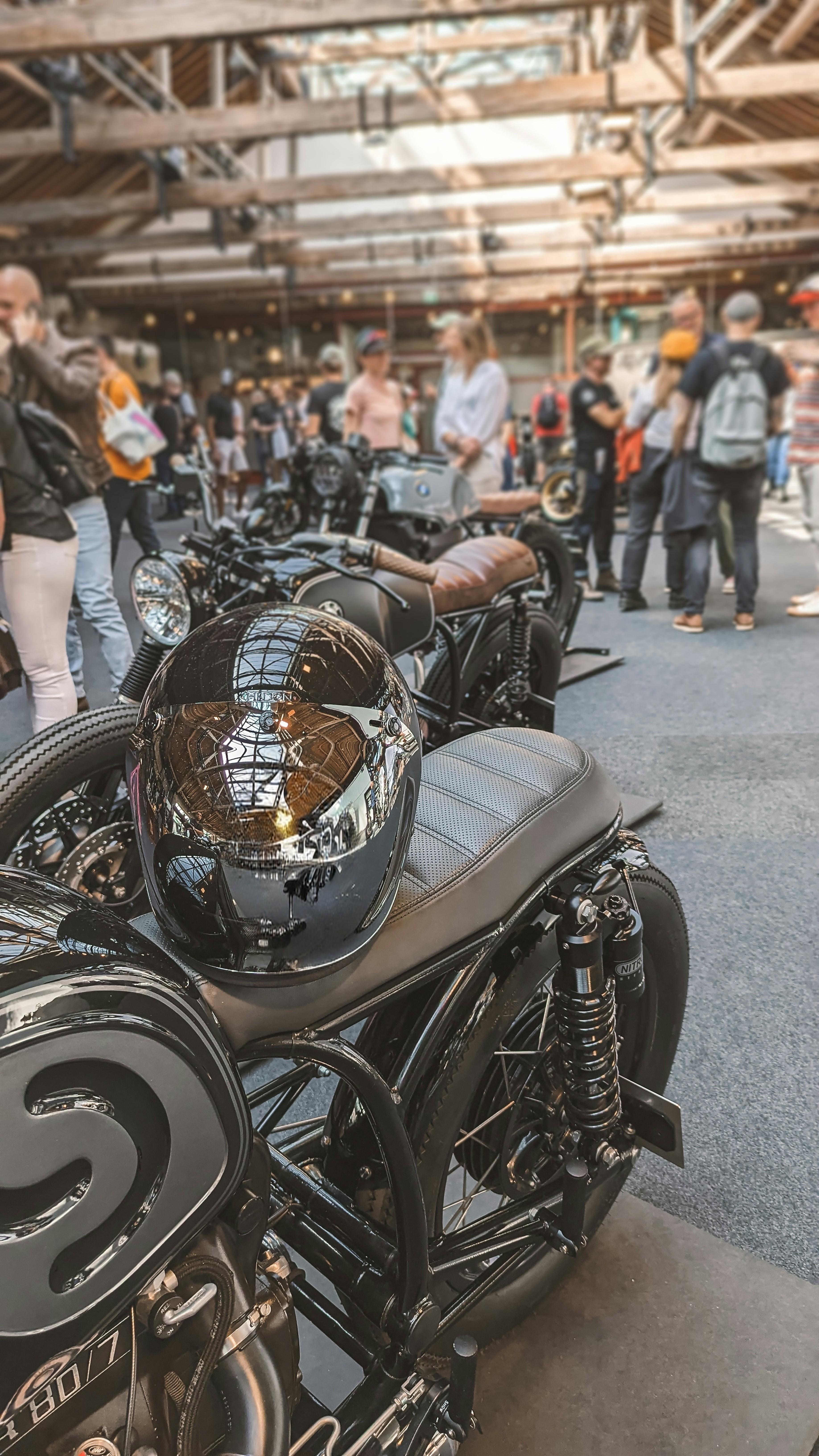 Riders gathering at an event